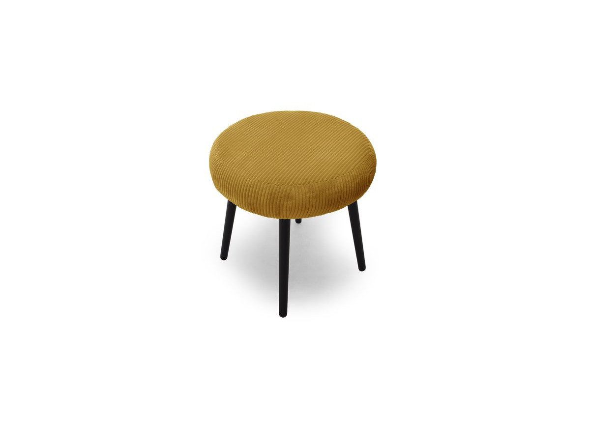Lot de 3 poufs EDEN tissu velours côtelé