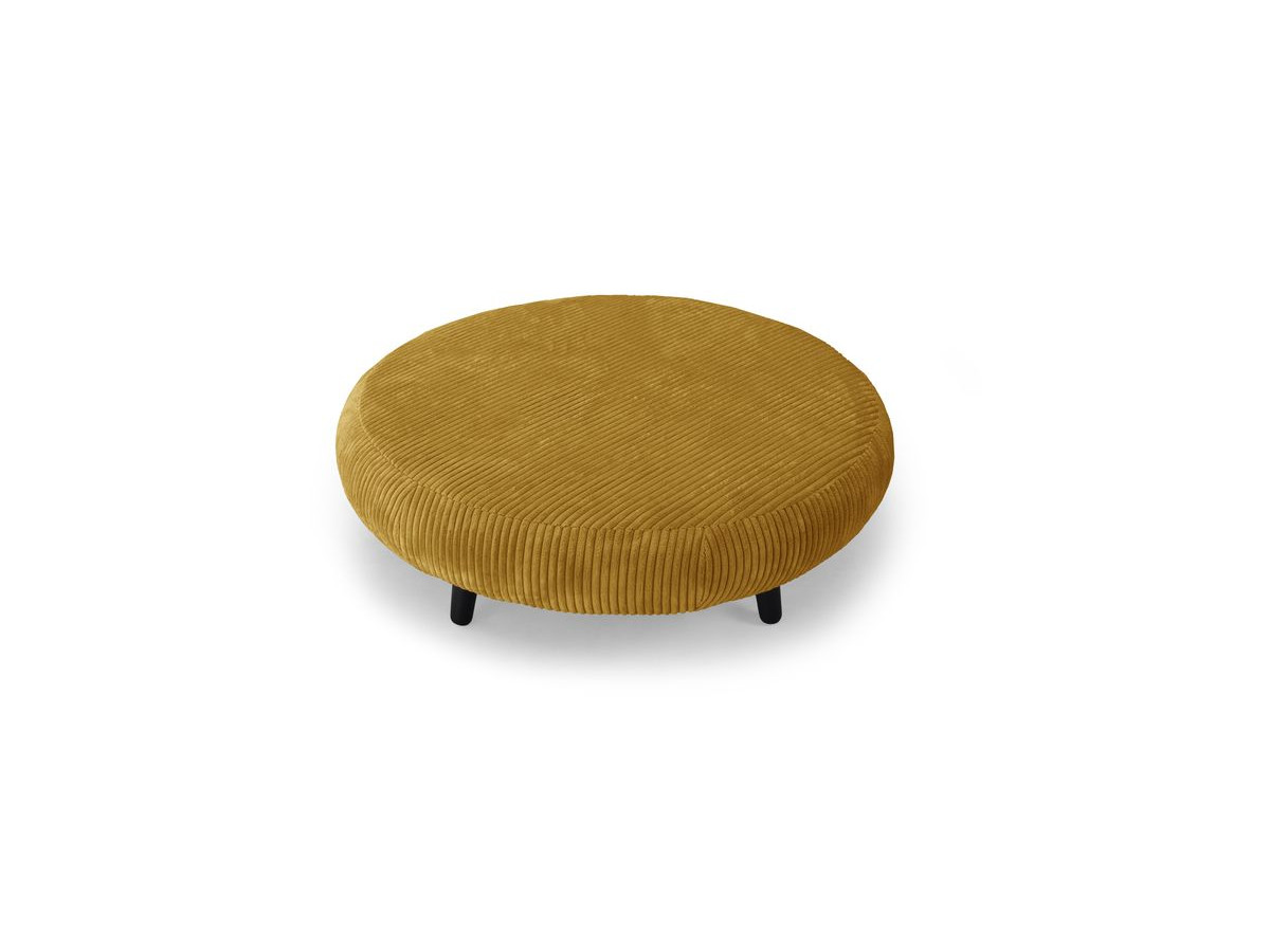 Lot de 3 poufs EDEN tissu velours côtelé