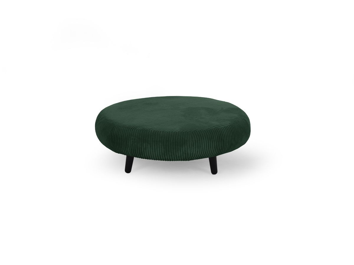 Lot de 3 poufs EDEN velours côtelé vert — vue 6