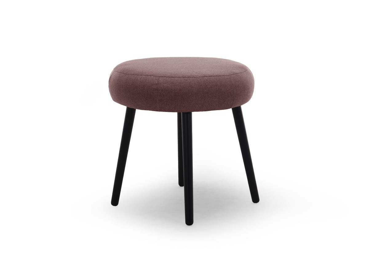 Lot de 3 poufs EDEN tissu lisse