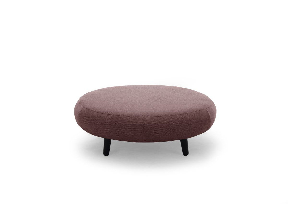 Lot de 3 poufs EDEN lisse rose — vue 6