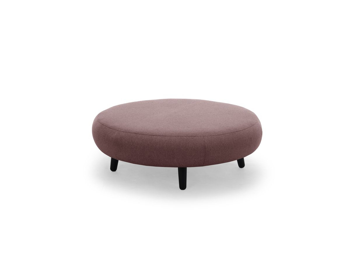 Lot de 3 poufs EDEN tissu lisse