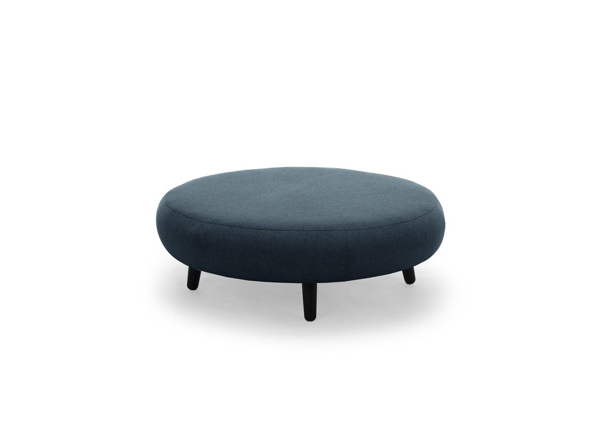 Lot de 3 poufs EDEN tissu lisse