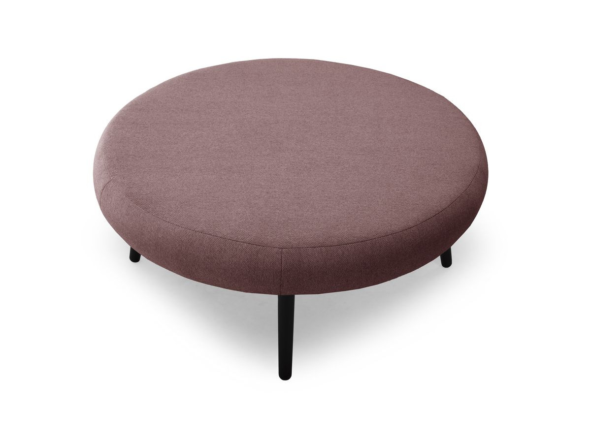 Lot de 3 poufs EDEN tissu lisse