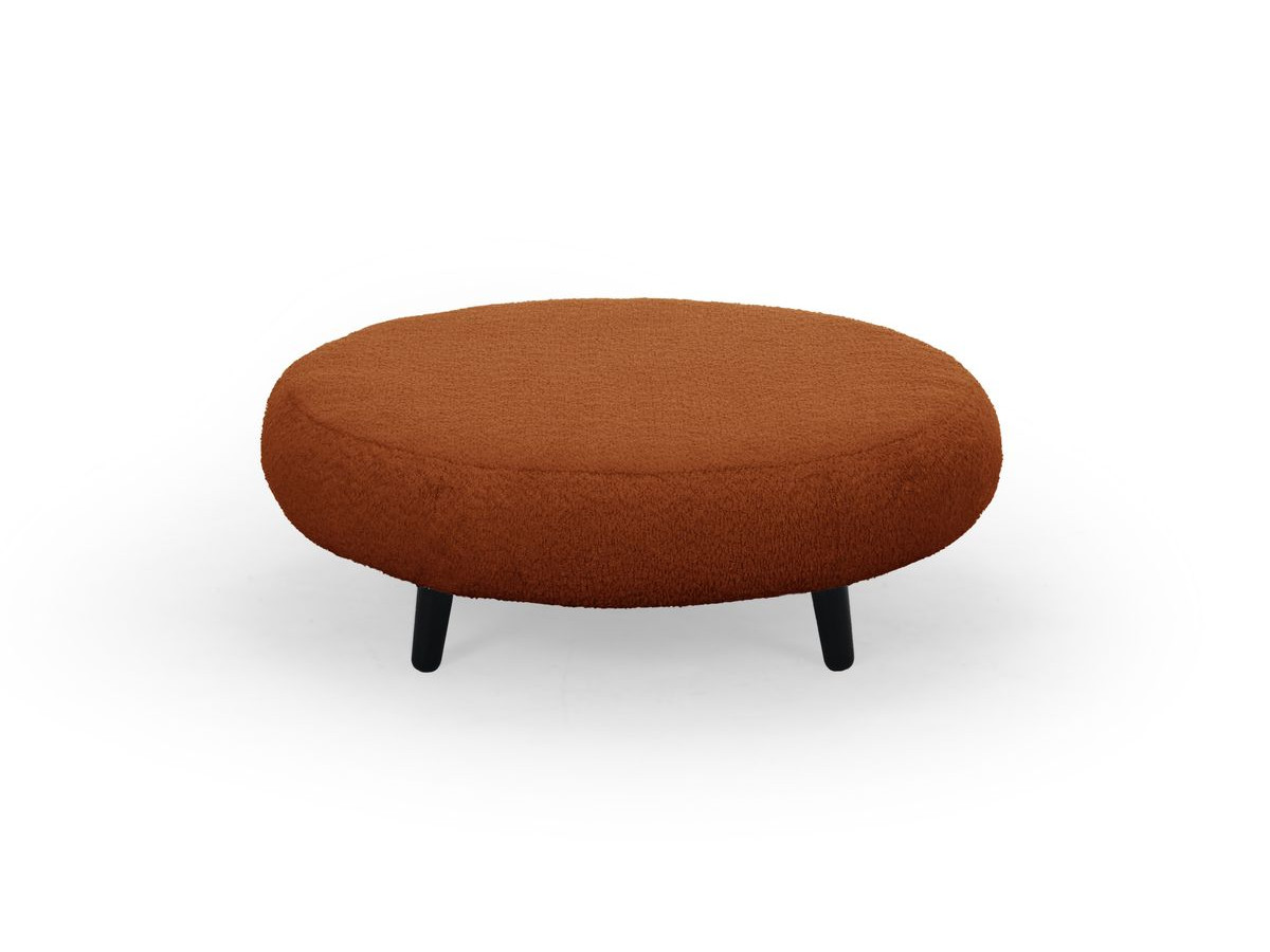 Lot de 3 poufs EDEN tissu bouclette