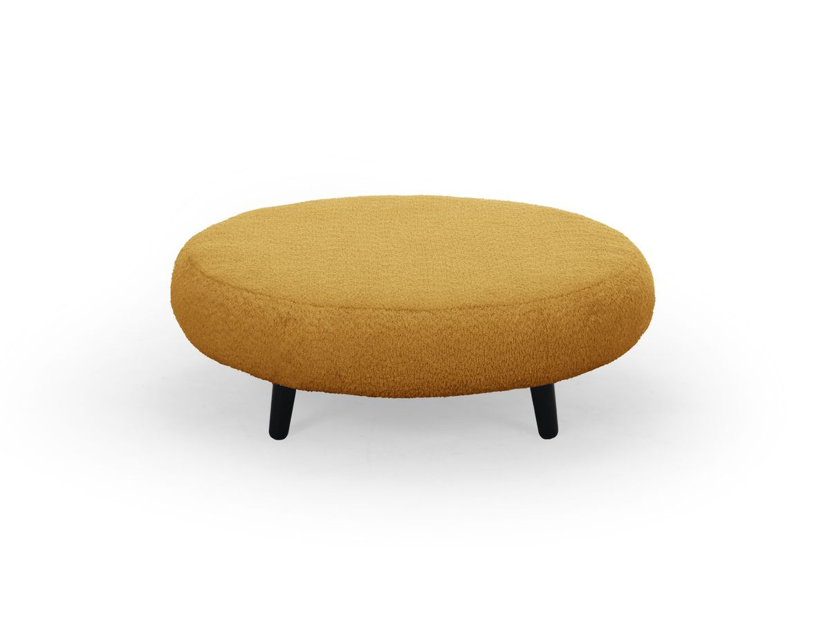 Lot de 3 poufs EDEN tissu bouclette