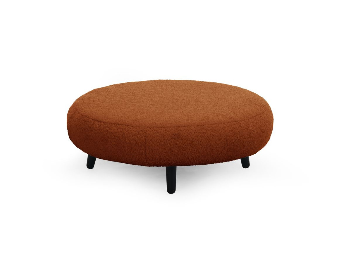 Lot de 3 poufs EDEN tissu bouclette