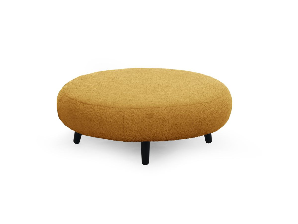 Lot de 3 poufs EDEN tissu bouclette