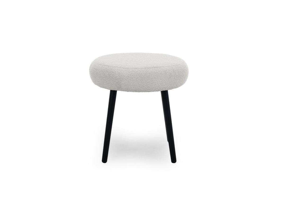 Lot de 3 poufs EDEN tissu bouclette