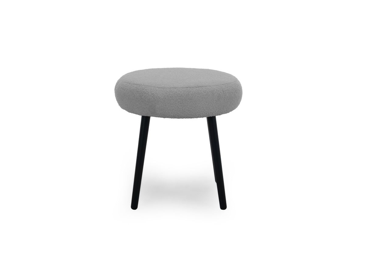 Lot de 3 poufs EDEN tissu bouclette