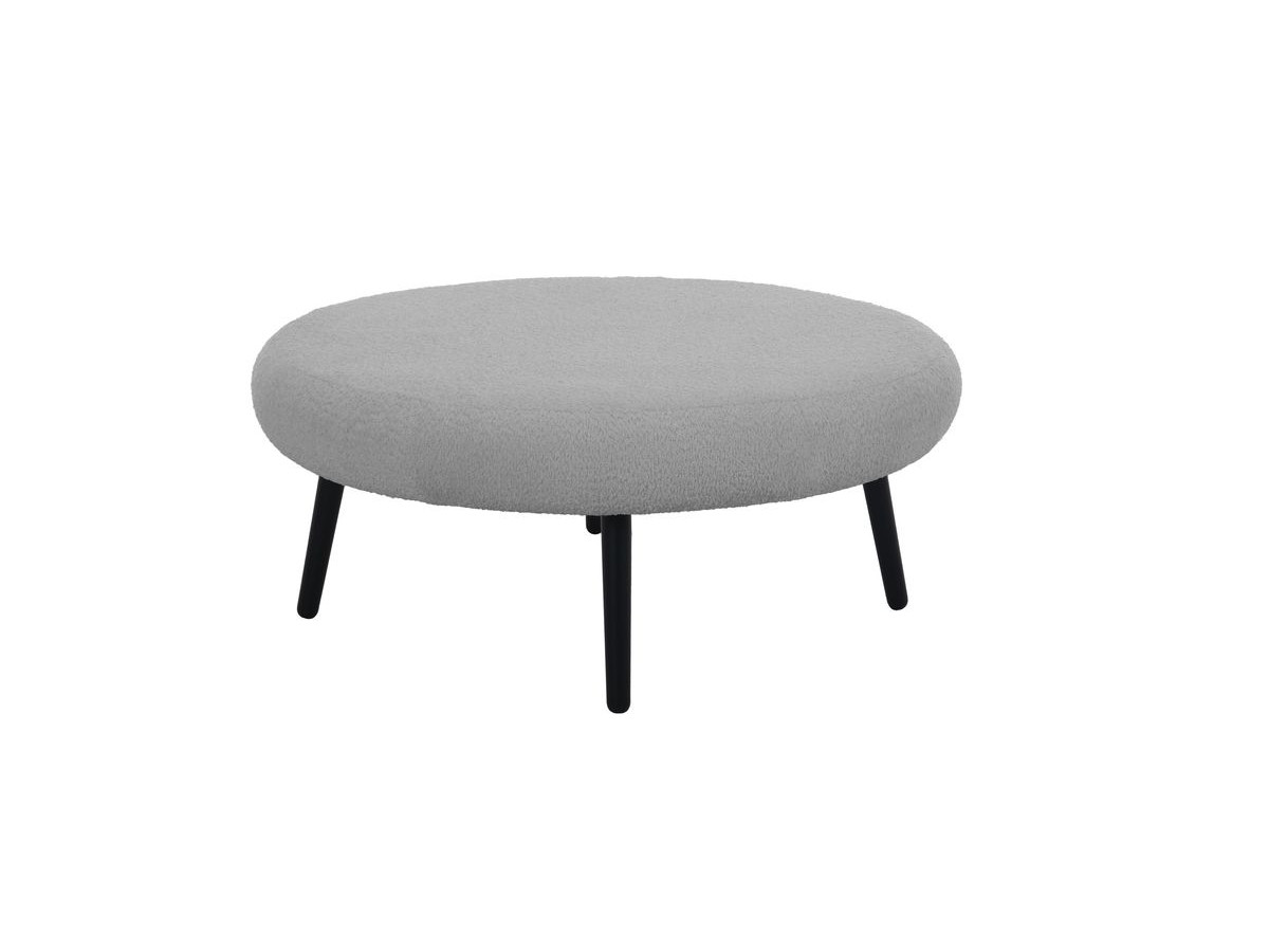 Lot de 3 poufs EDEN tissu bouclette