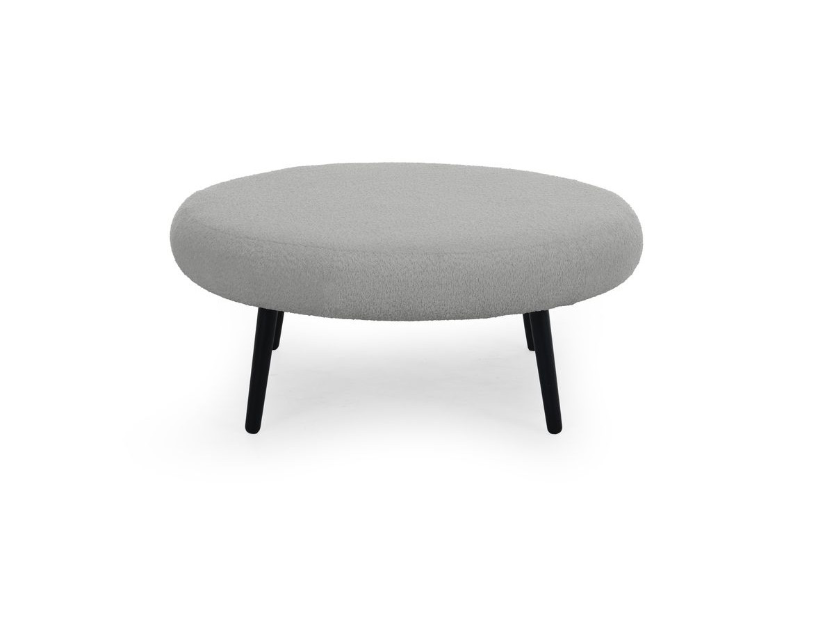 Lot de 3 poufs EDEN tissu bouclette