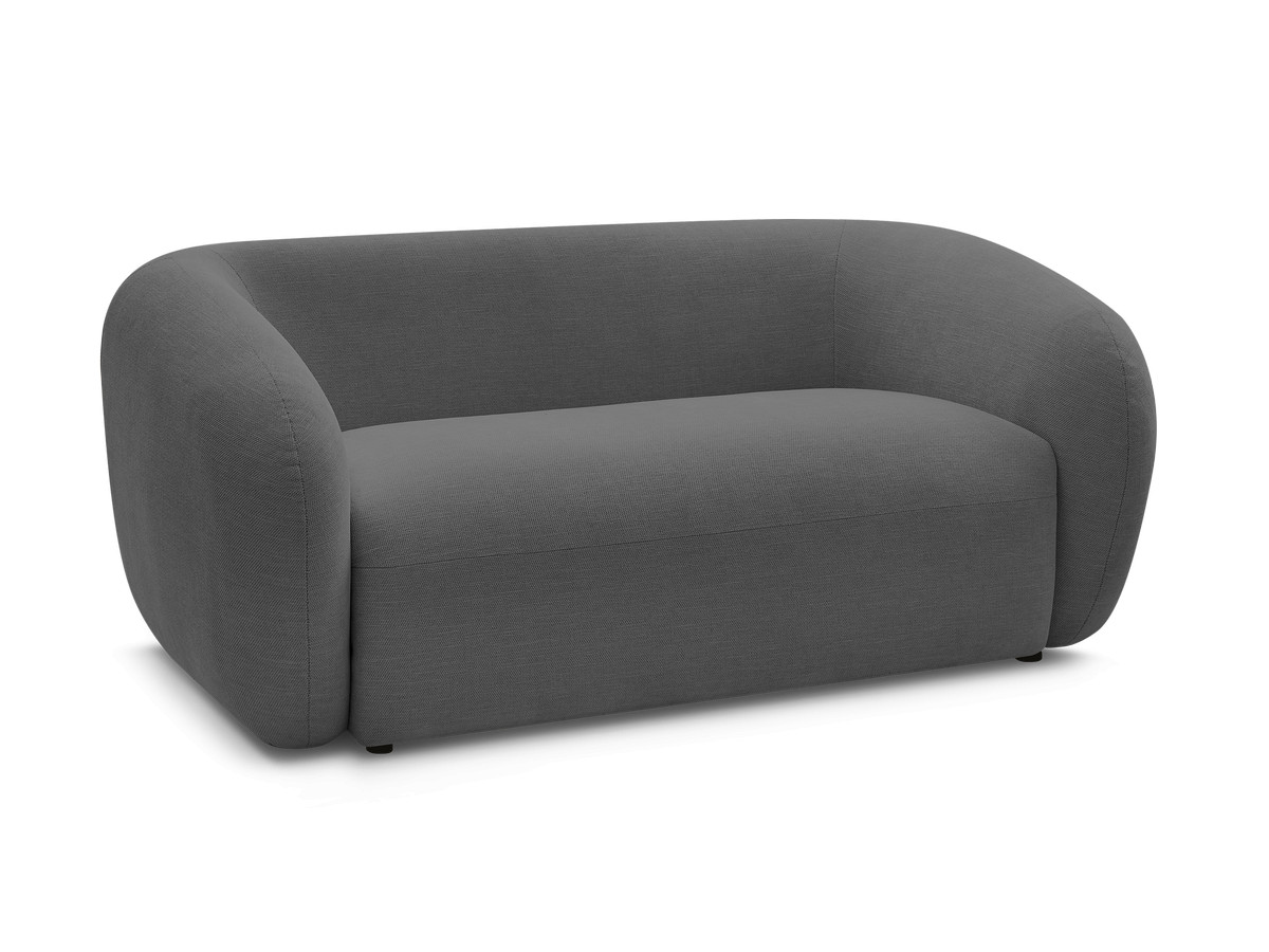 Canapé droit fixe 2 places CELINE tissu lisse