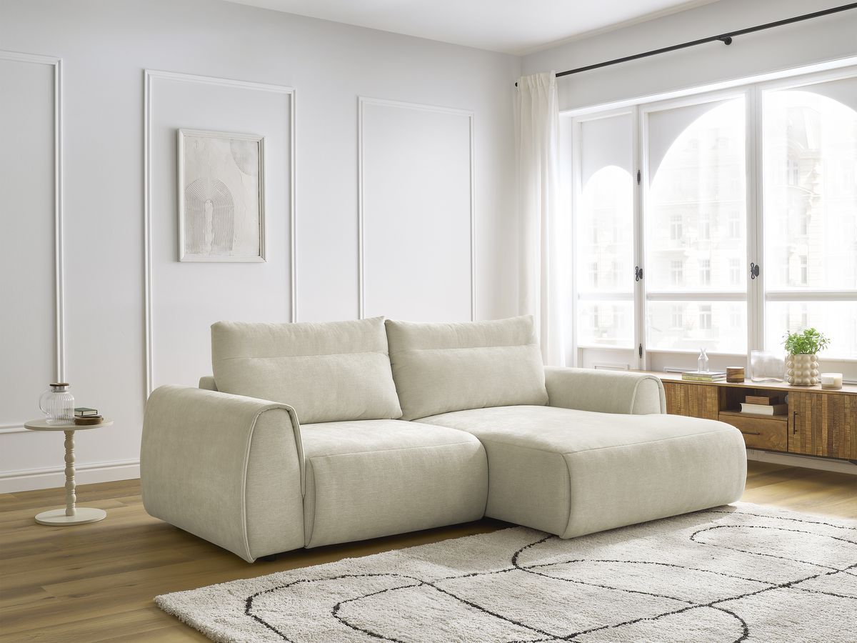 Canapé d'angle compact ADEN beige — vue 5