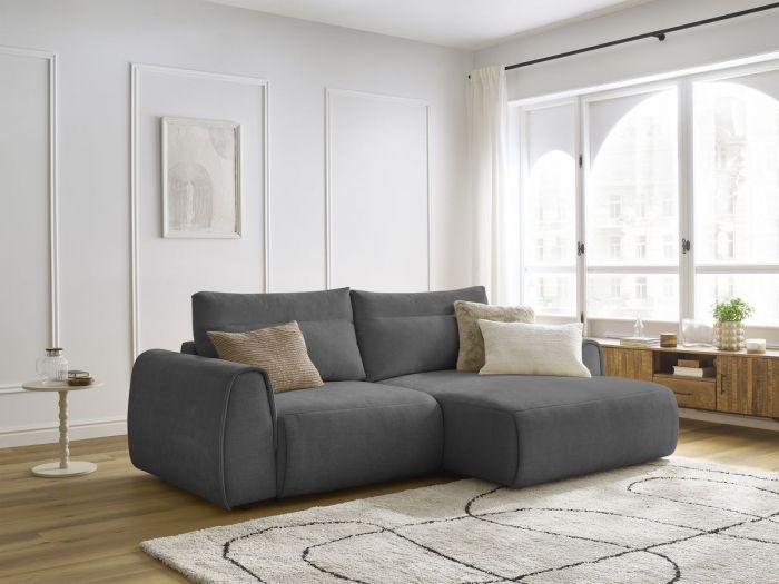 Canapé d'angle fixe compact ADEN