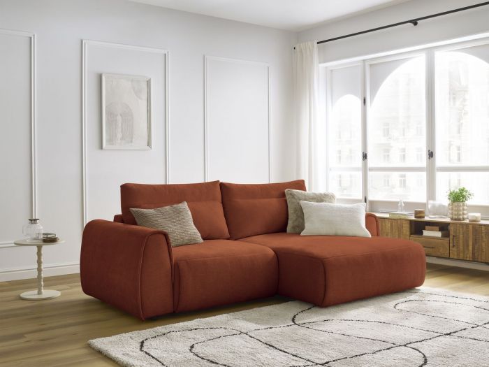 Canapé d'angle fixe compact ADEN