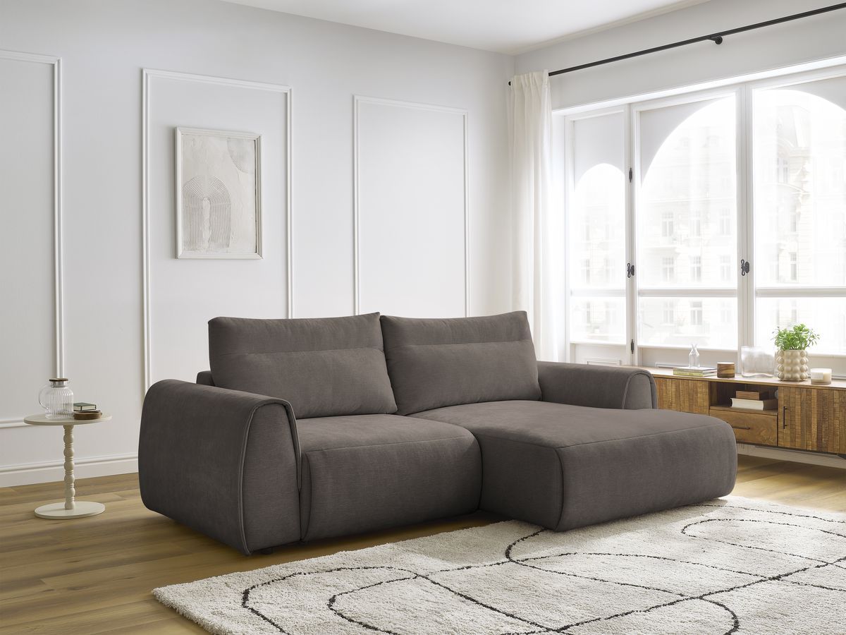 Canapé d'angle compact ADEN taupe — vue 5