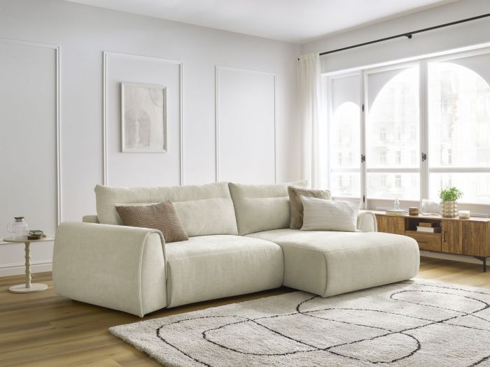 Canapé d'angle incurvé fixe ADEN