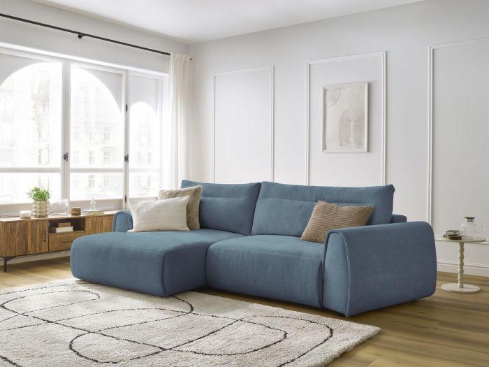 Canapé d'angle incurvé fixe ADEN