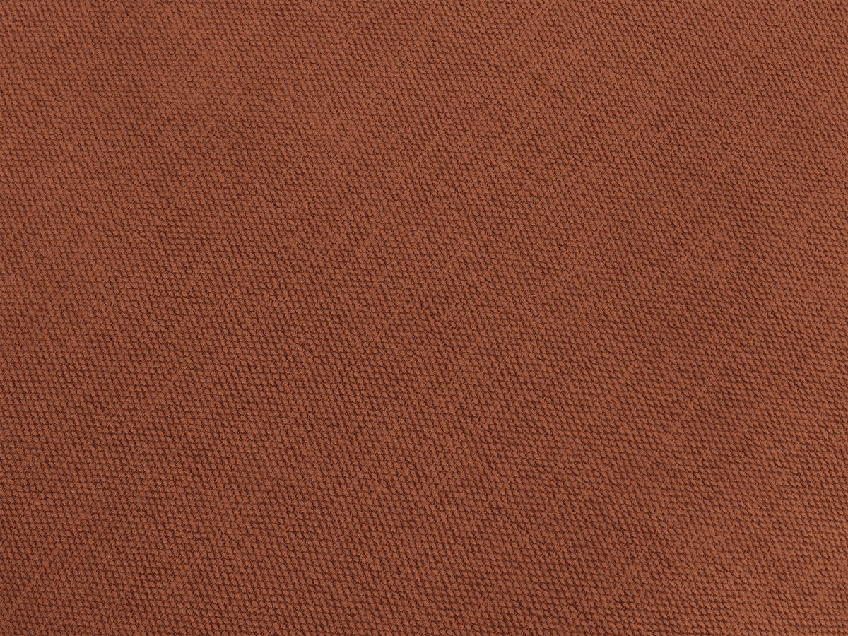 Canapé d'angle fixe EVEREST tissu chiné - Orange - Angle droit - 10 coussins