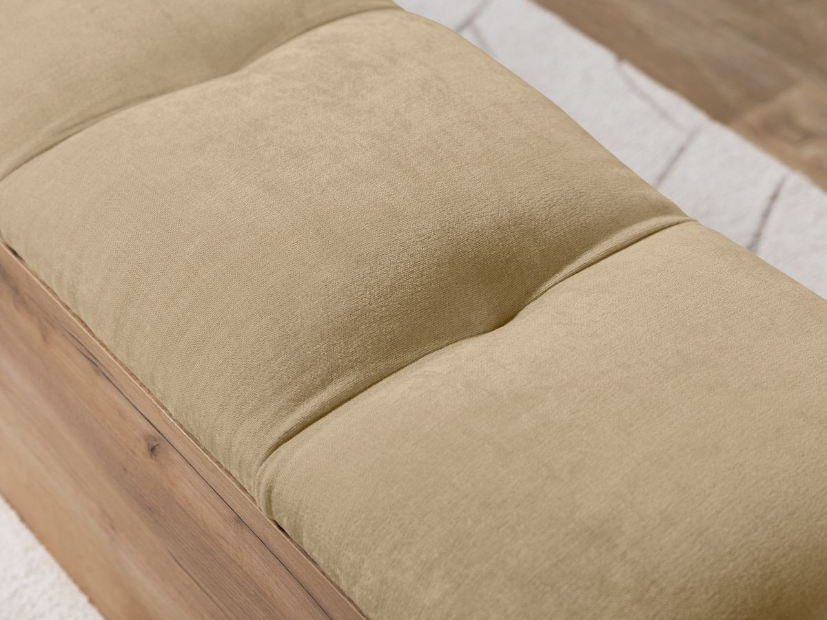 Bout de lit KUMO tissu lisse