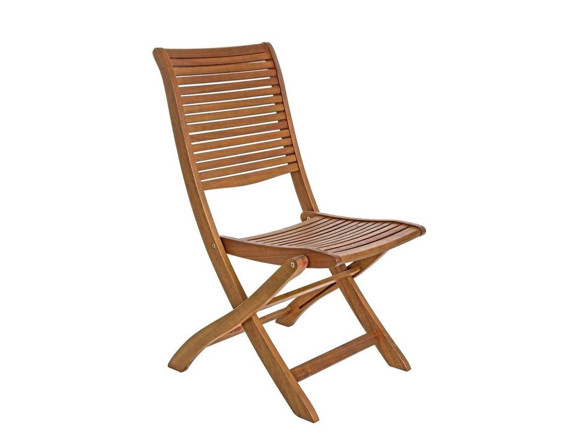 Lot de 2 chaises de jardin ABIGAELLE bois massif d'acacia