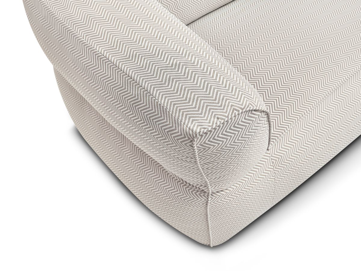 Canapé de jardin droit fixe 3 places NOUR avec bâche de protection