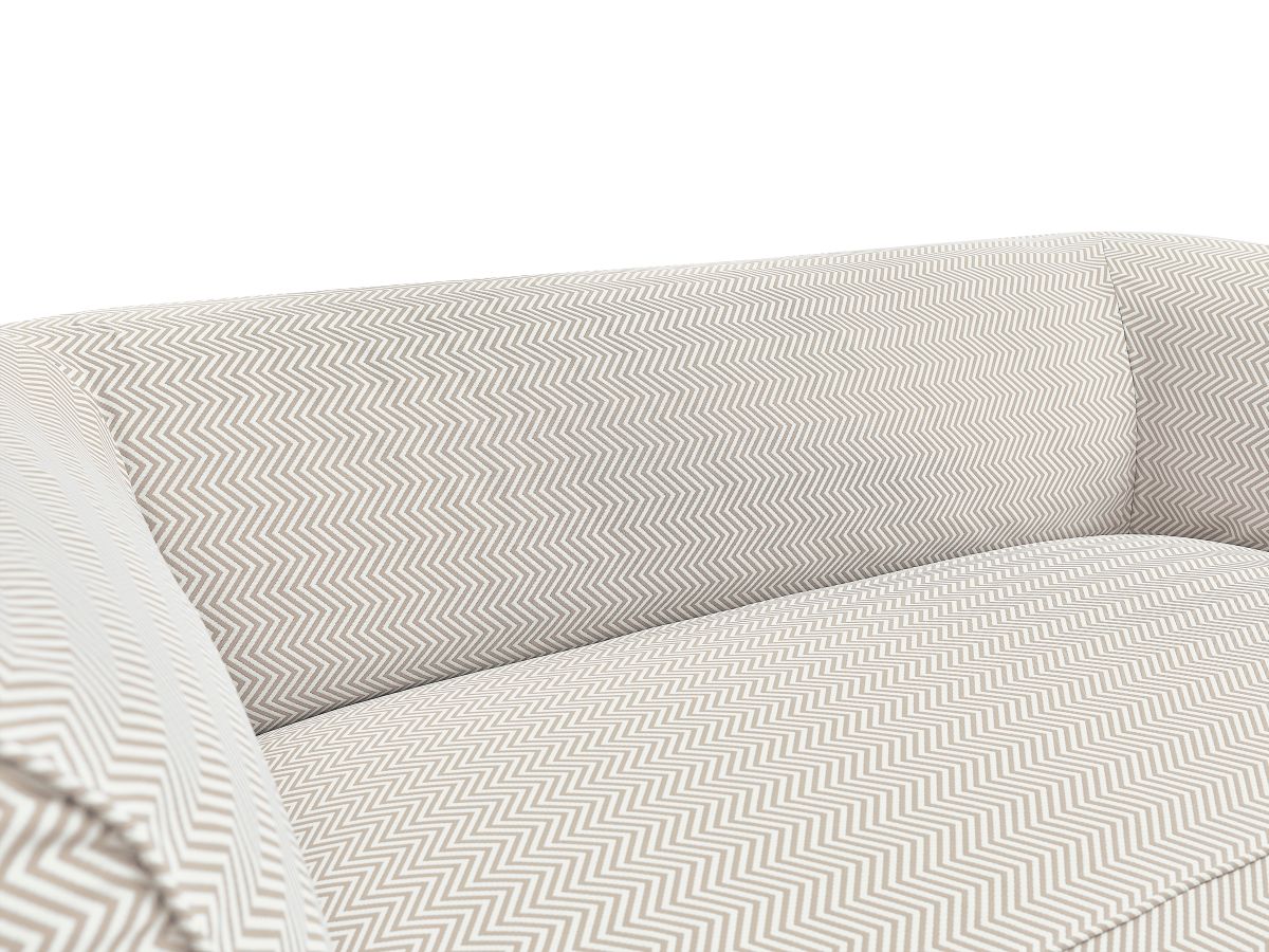 Canapé de jardin droit fixe 3 places NOUR avec bâche de protection