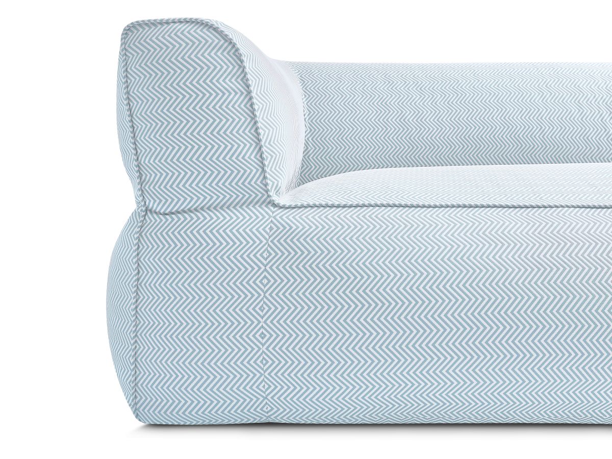 NOUR 3-zits vaste rechte tuinbank met beschermhoes