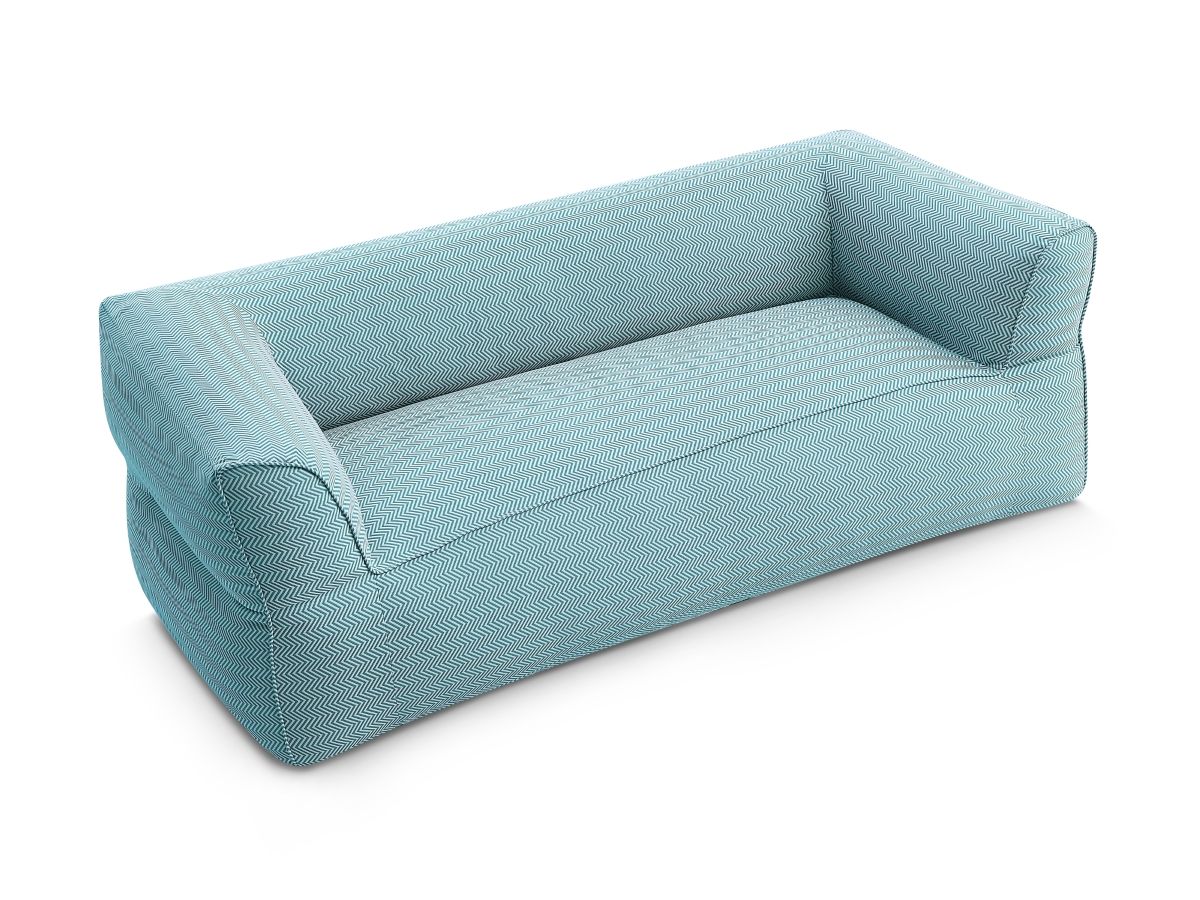 NOUR 3-zits vaste rechte tuinbank met beschermhoes