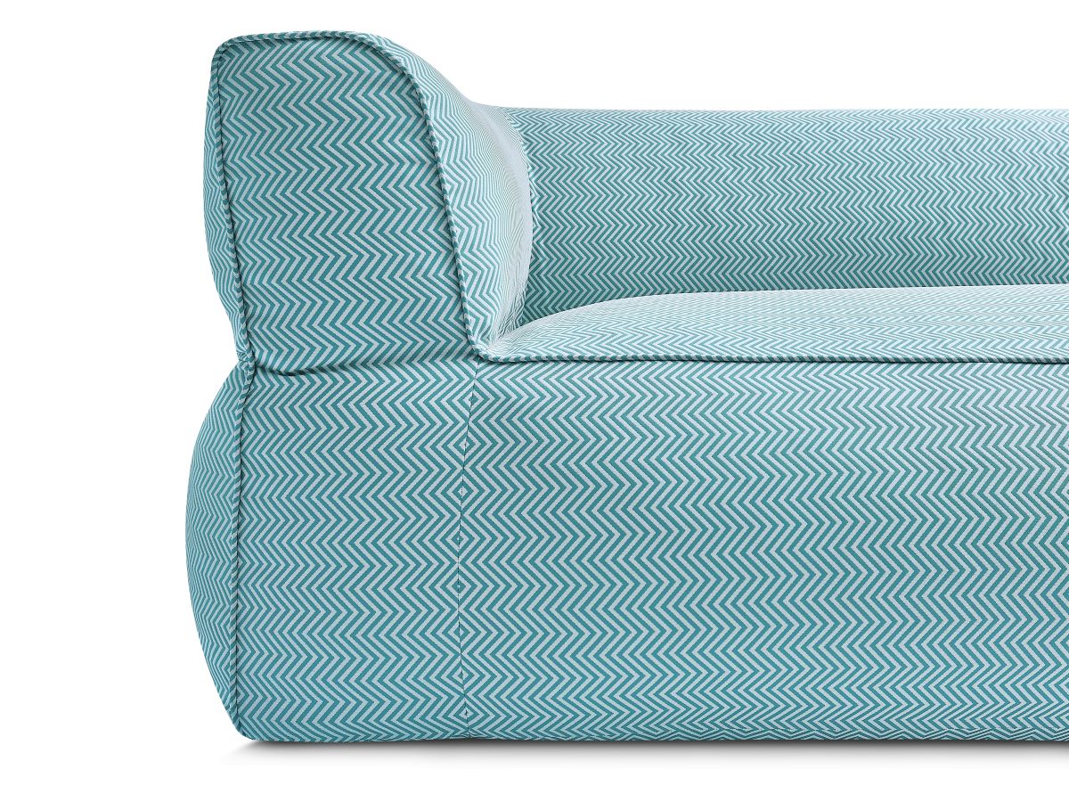 NOUR 3-zits vaste rechte tuinbank met beschermhoes