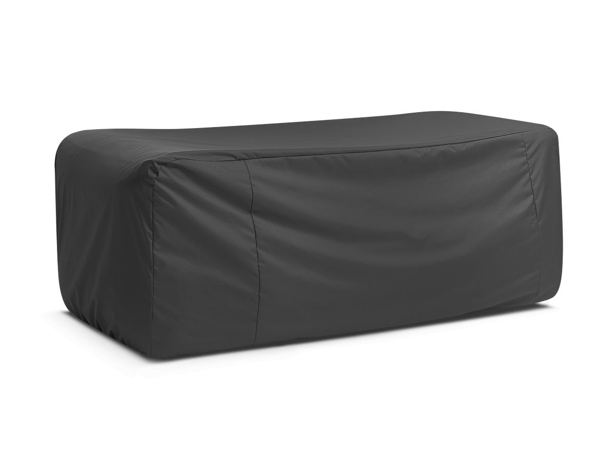 NOUR 3-zits vaste rechte tuinbank met beschermhoes