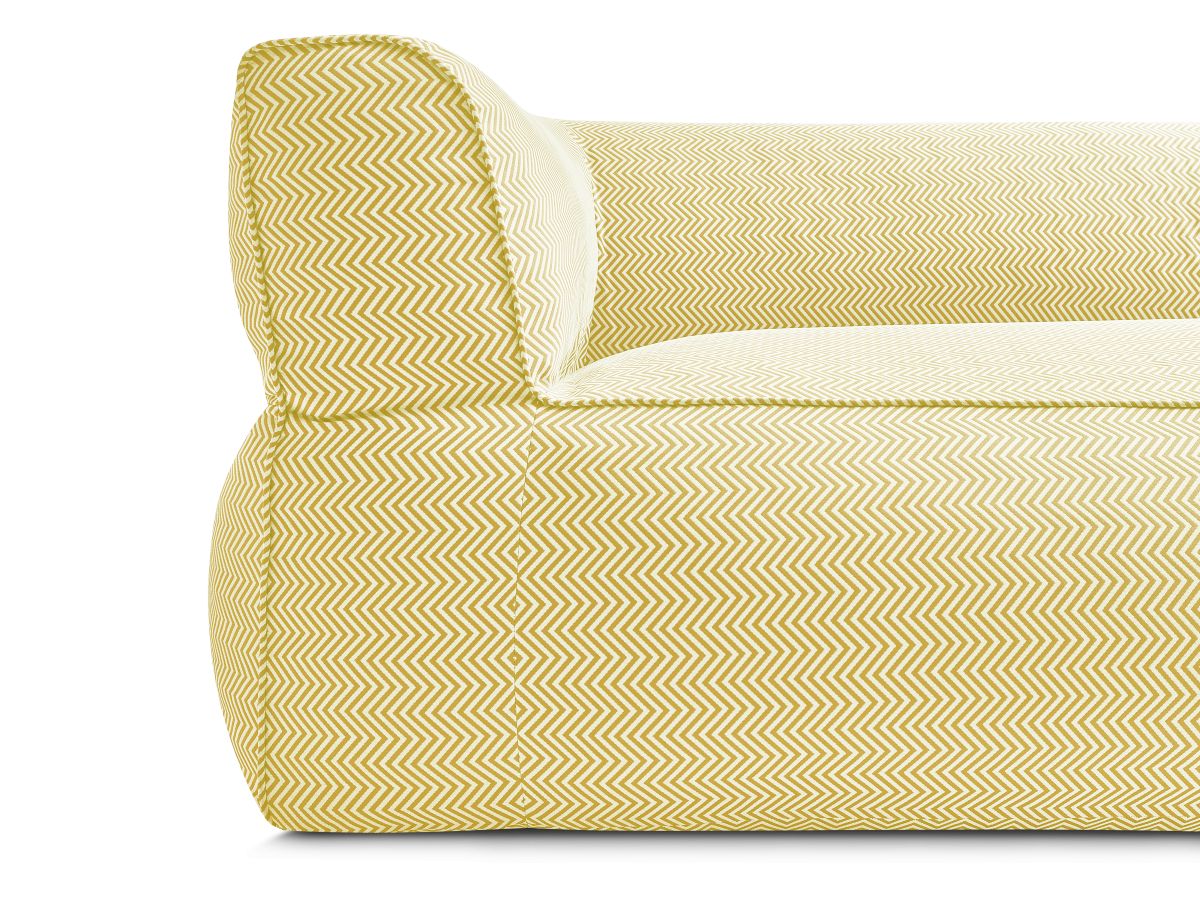 NOUR 3-zits vaste rechte tuinbank met beschermhoes