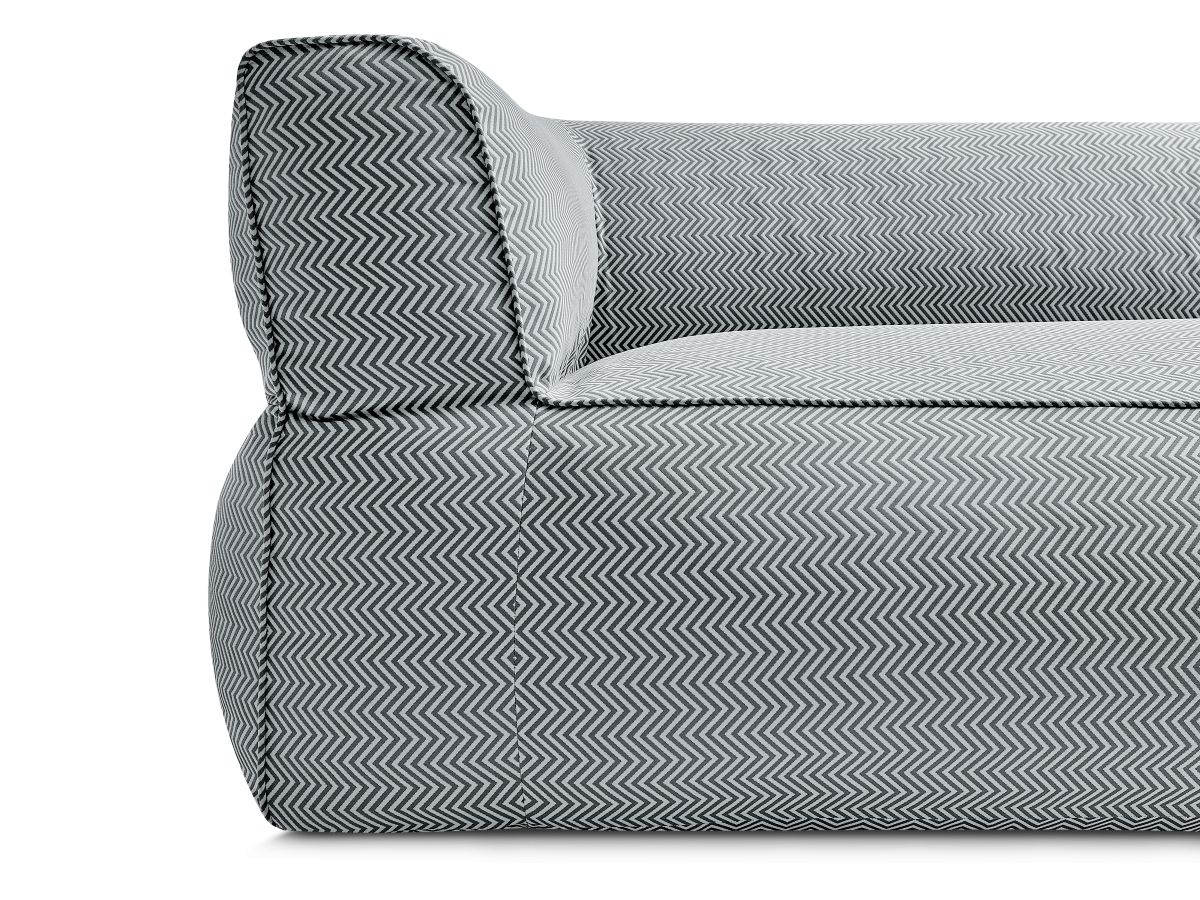 NOUR 3-zits vaste rechte tuinbank met beschermhoes