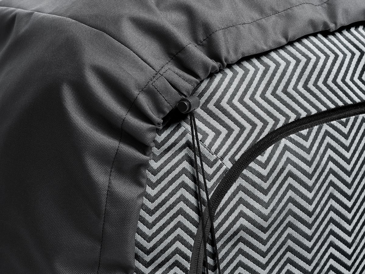 NOUR 3-zits vaste rechte tuinbank met beschermhoes