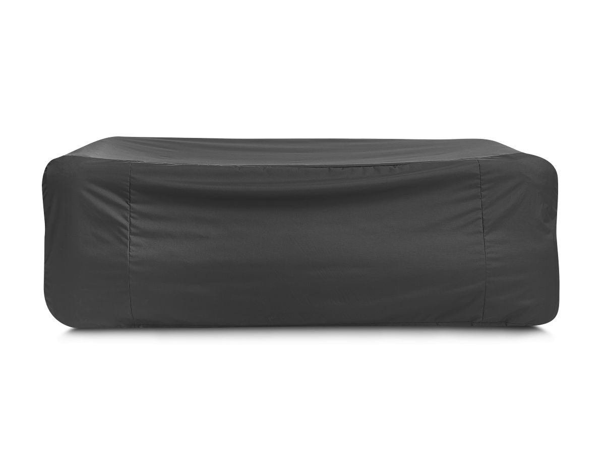 NOUR 3-zits vaste rechte tuinbank met beschermhoes