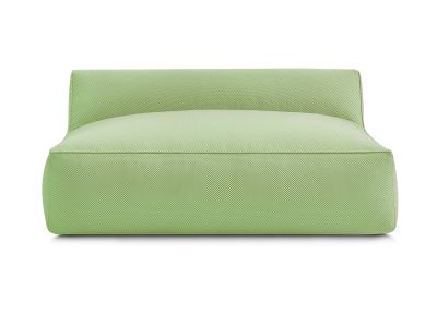 Chauffeuse 2 places sans accoudoir pour canapé de jardin modulable RIVIERA tissu chiné