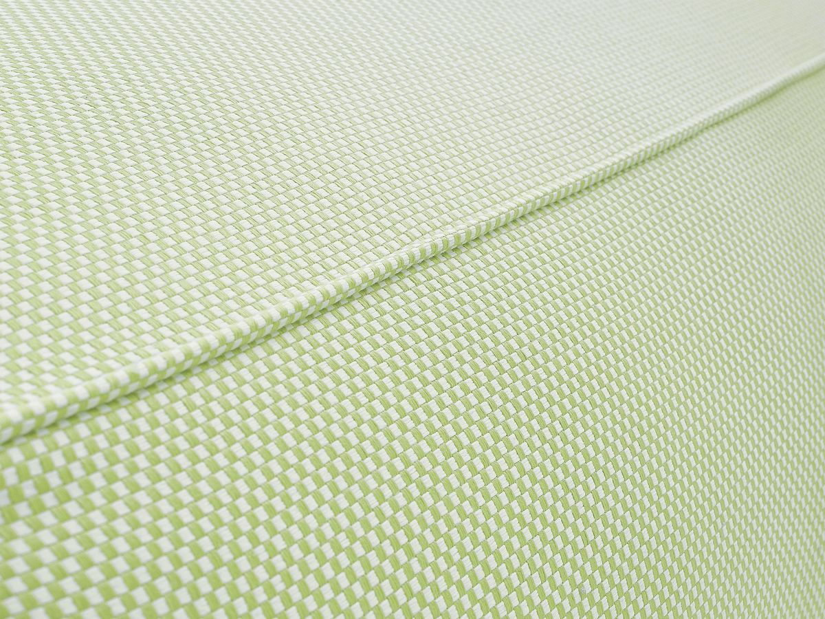 Canapé d'angle fixe EVEREST tissu chiné - Orange - Angle droit - 10 coussins