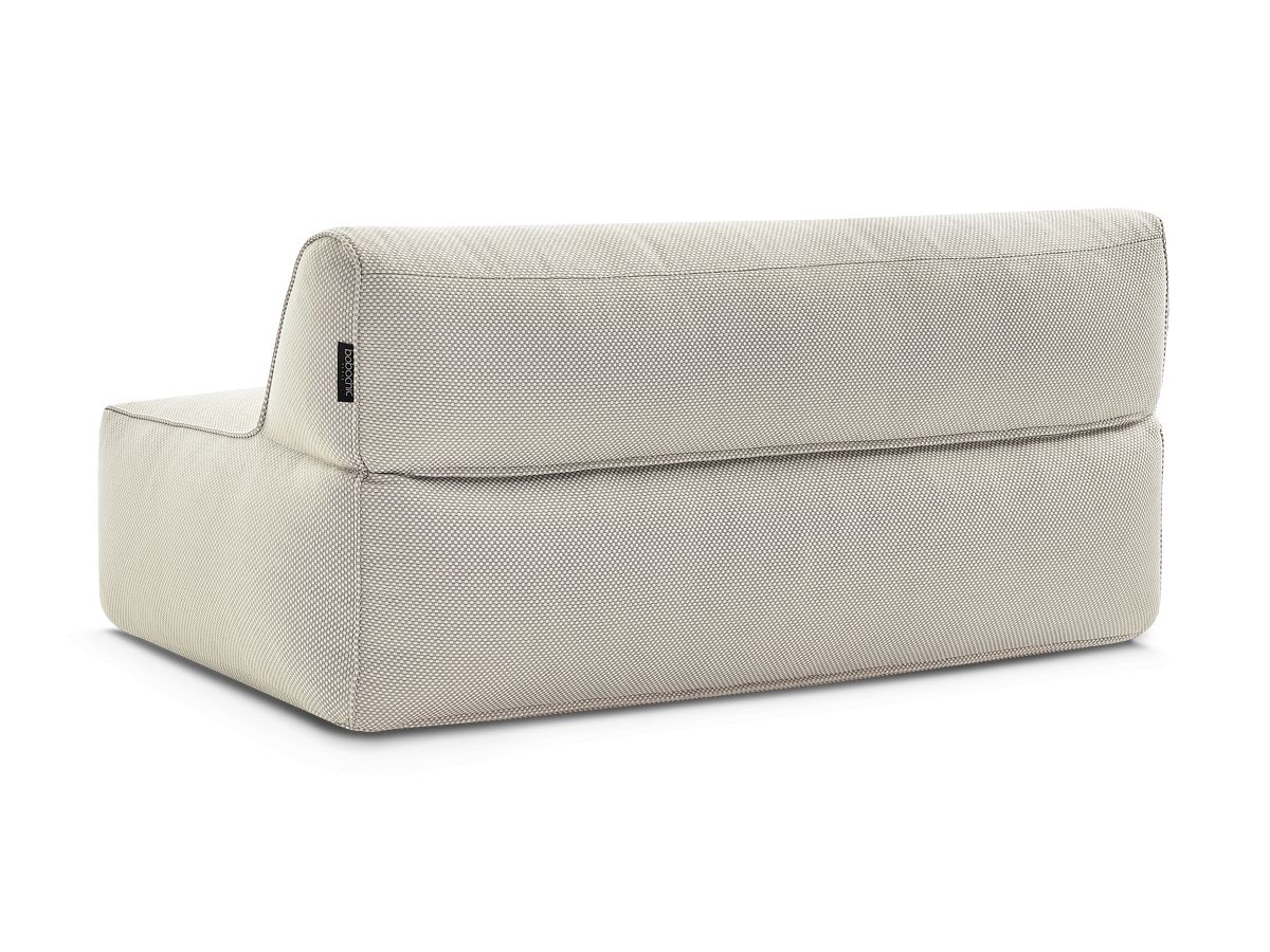 Chauffeuse 2 places sans accoudoir pour canapé de jardin modulable RIVIERA chiné beige — vue 5