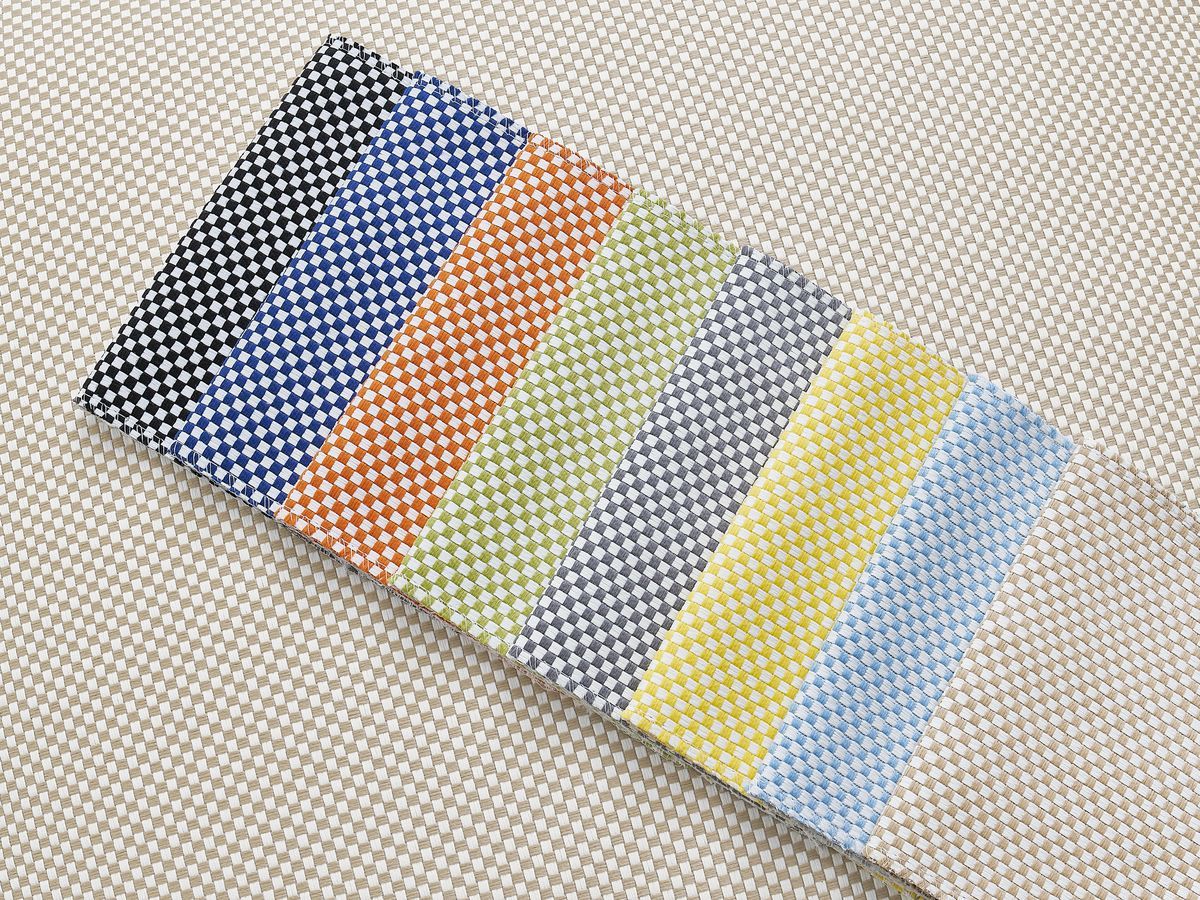 2-zits fauteuil zonder armleuningen voor modulaire tuinbank RIVIERA in gemêleerde stof