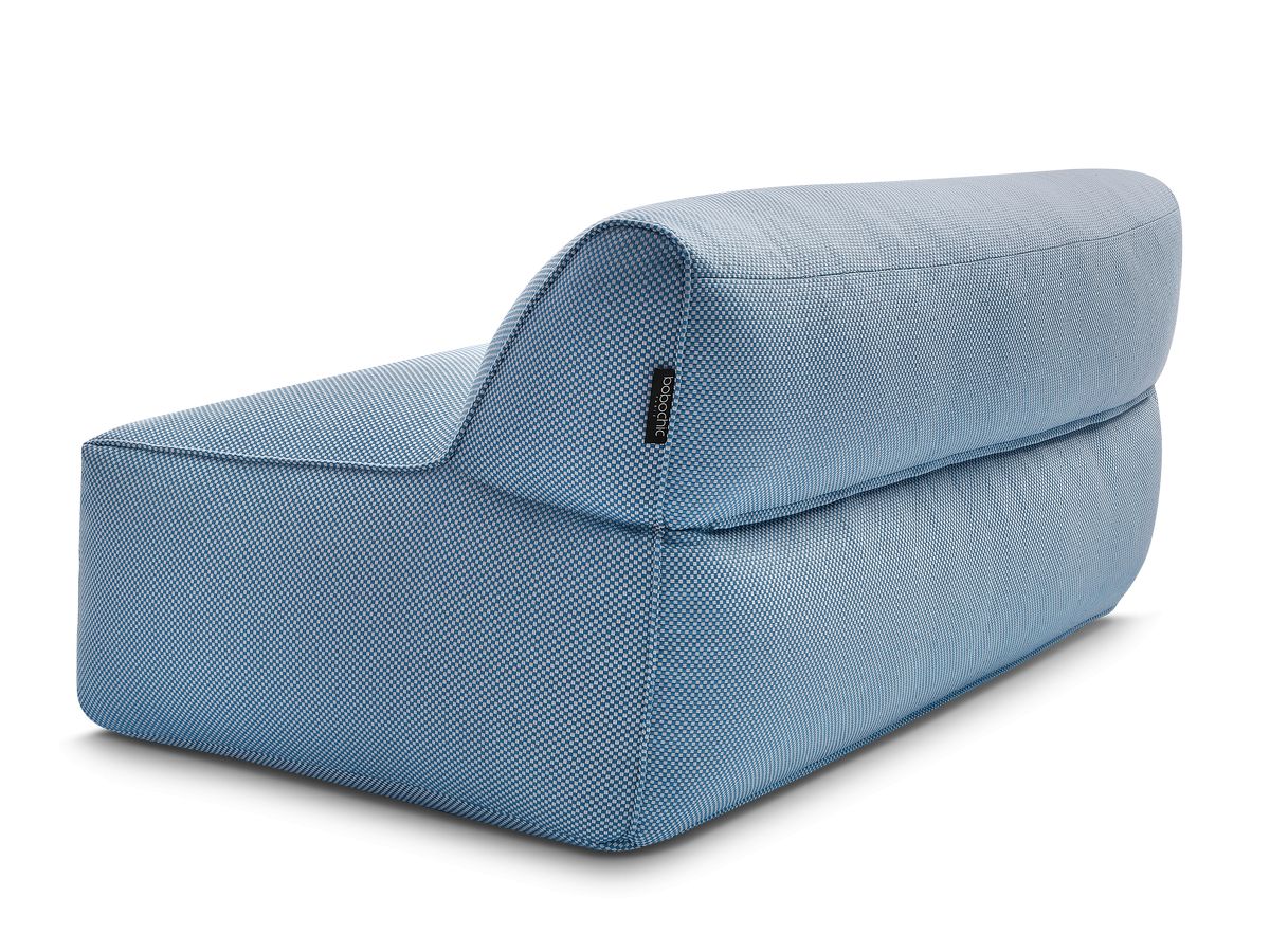 2-zits fauteuil zonder armleuningen voor modulaire tuinbank RIVIERA in gemêleerde stof