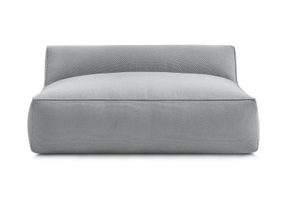 Chauffeuse 2 places sans accoudoir pour canapé de jardin modulable RIVIERA tissu chiné