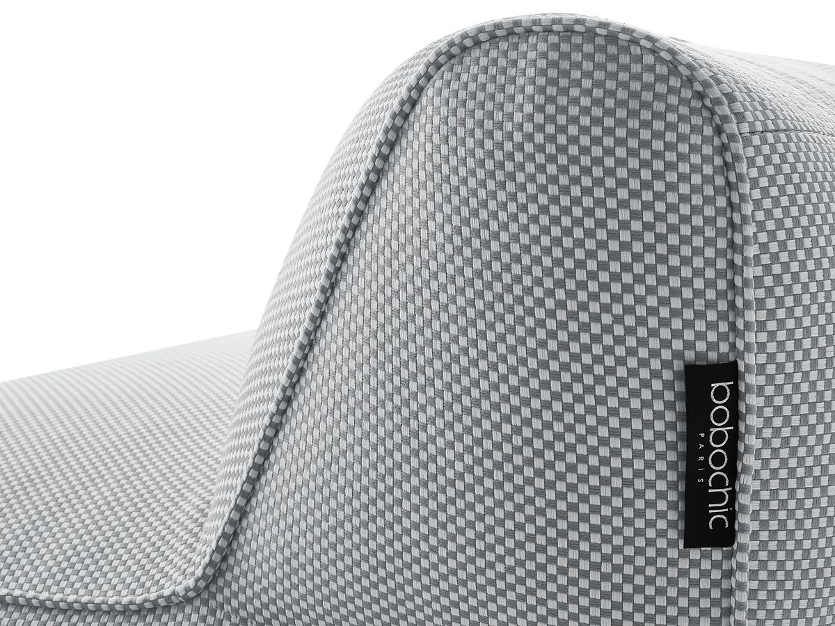 2-zits fauteuil zonder armleuningen voor modulaire tuinbank RIVIERA in gemêleerde stof