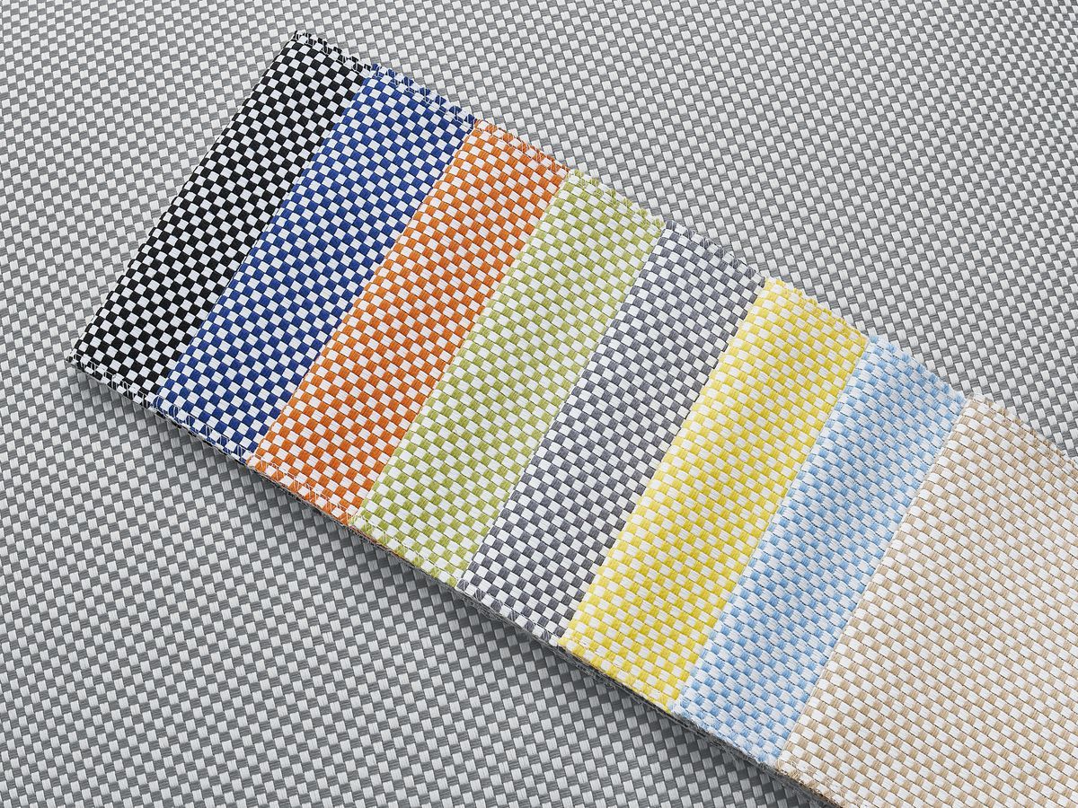 2-zits fauteuil zonder armleuningen voor modulaire tuinbank RIVIERA in gemêleerde stof