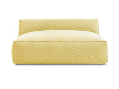 Chauffeuse 2 places sans accoudoir pour canapé de jardin modulable RIVIERA tissu chiné
