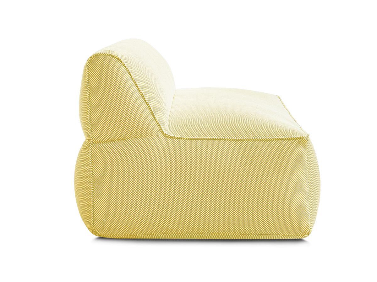 Chauffeuse 2 places sans accoudoir pour canapé de jardin modulable RIVIERA tissu chiné