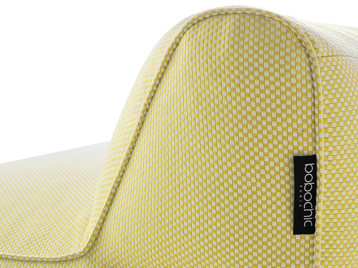Chauffeuse 2 places sans accoudoir pour canapé de jardin modulable RIVIERA tissu chiné