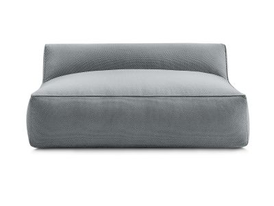 Chauffeuse 2 places sans accoudoir pour canapé de jardin modulable RIVIERA tissu chiné