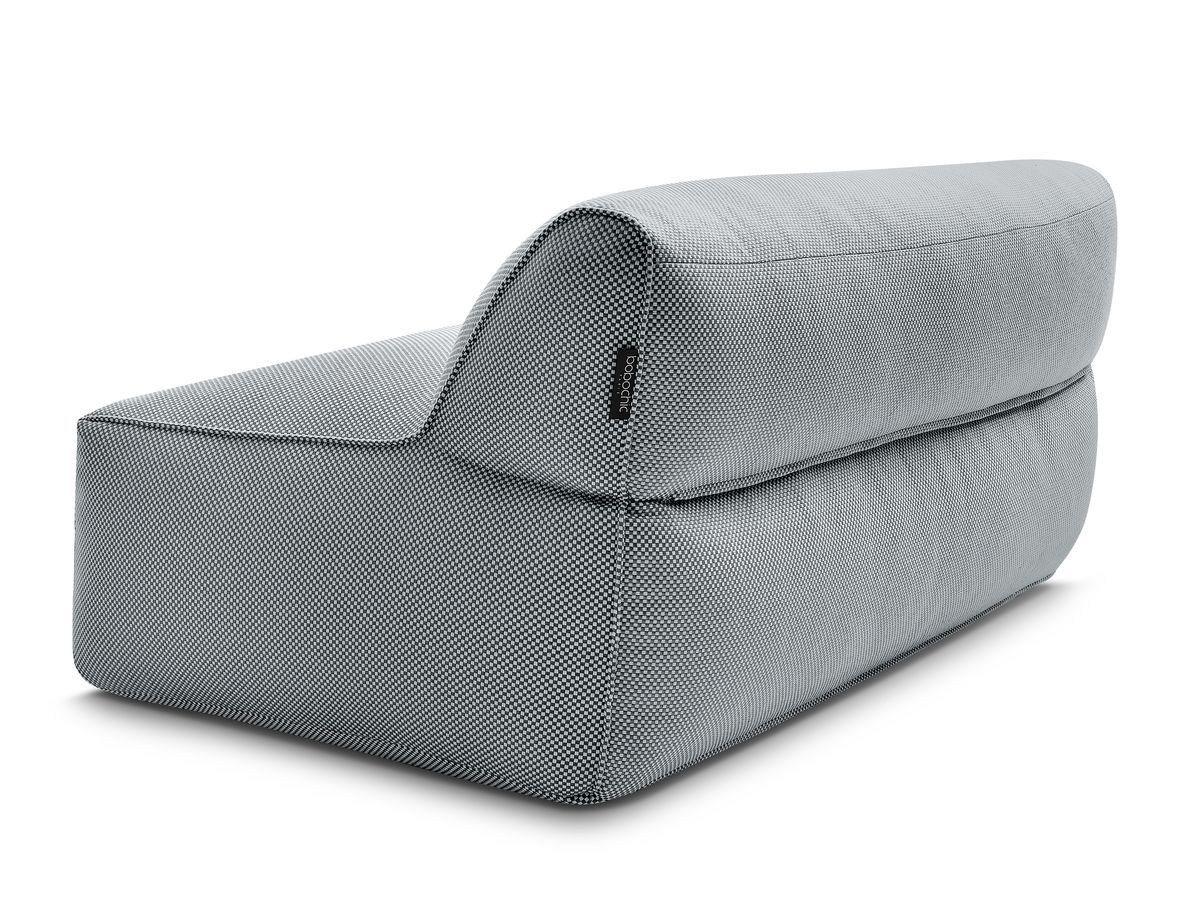 Chauffeuse 2 places sans accoudoir pour canapé de jardin modulable RIVIERA tissu chiné