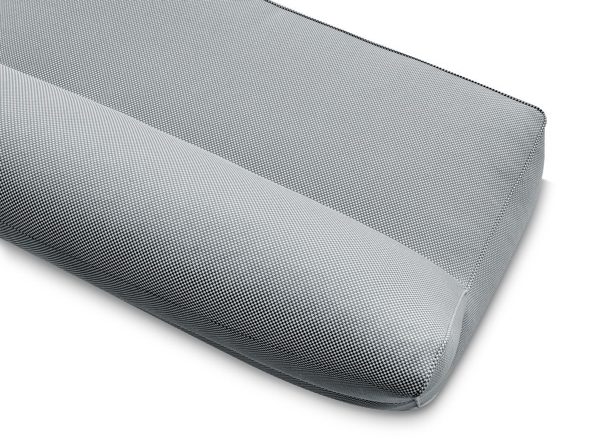 Chauffeuse 2 places sans accoudoir pour canapé de jardin modulable RIVIERA tissu chiné